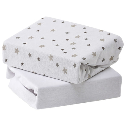 Crib Sheets - 45 x 90cm - 2 Pack