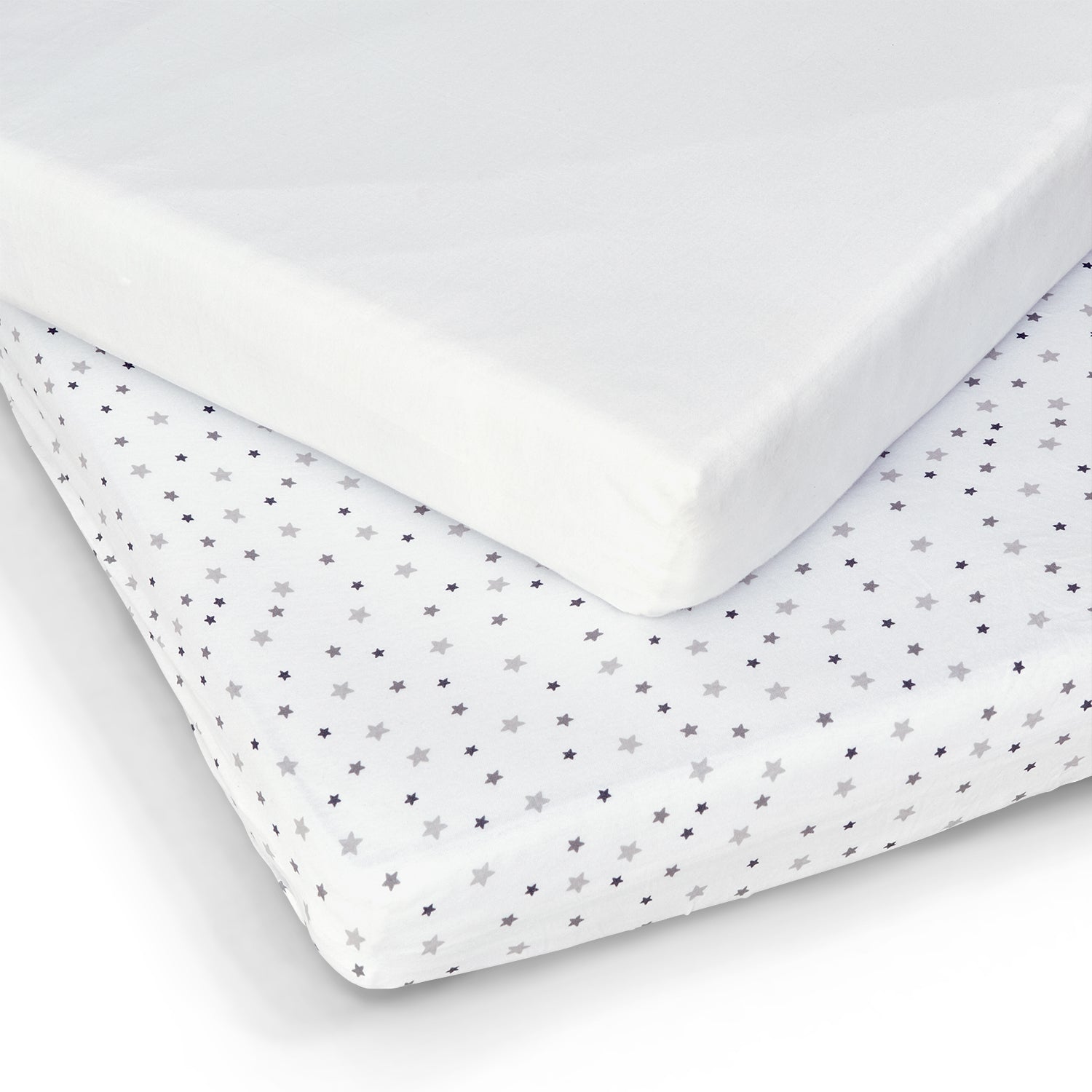 Moses Basket Sheets - 35 x 75cm - 2 Pack
