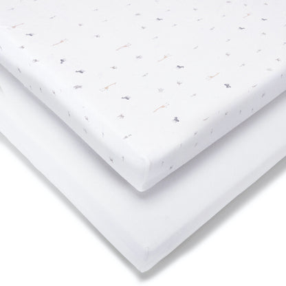 Crib Sheets - 45 x 90cm - 2 Pack