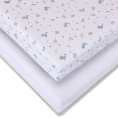 Crib Sheets - 45 x 90cm - 2 Pack