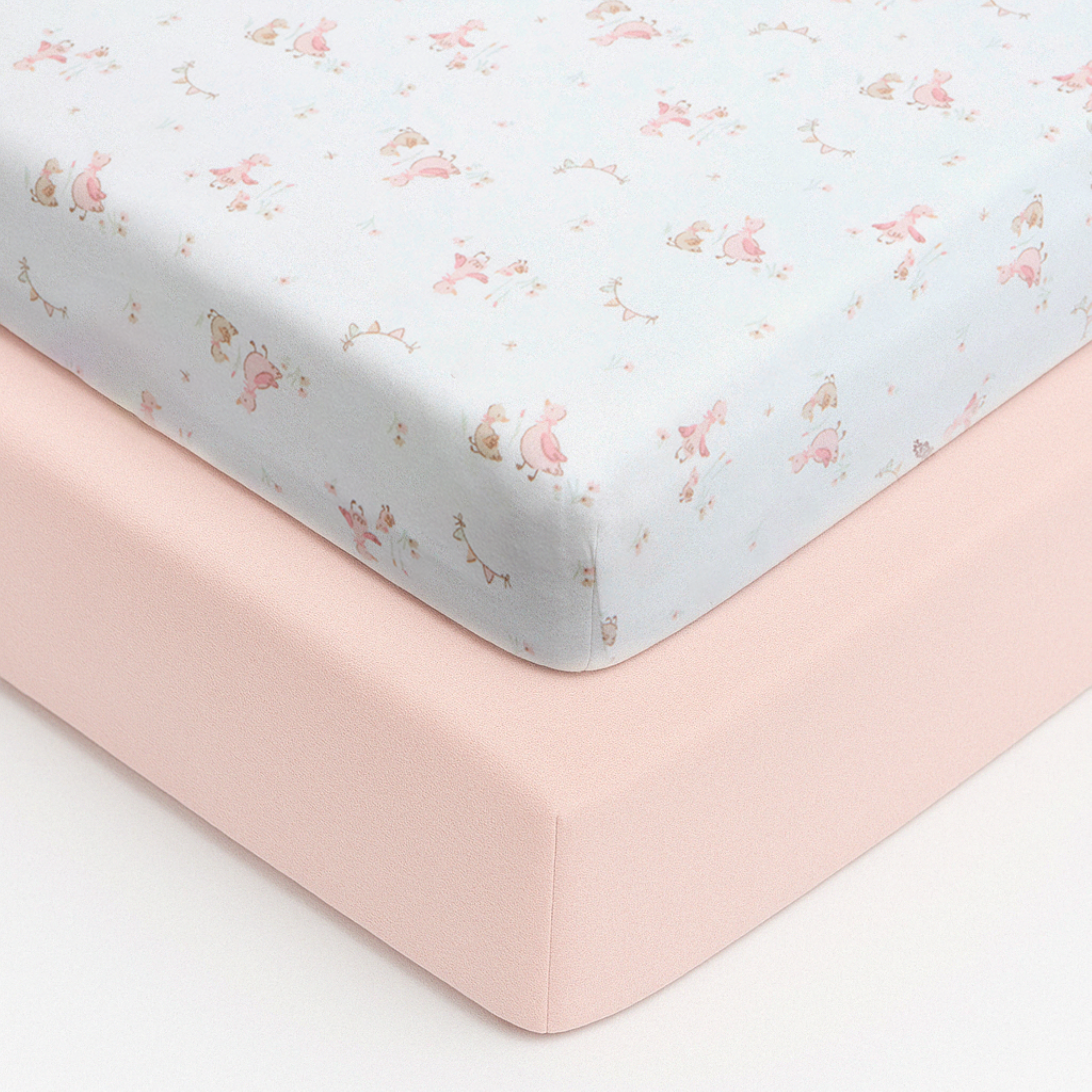 Crib Sheets - 45 x 90cm - 2 Pack