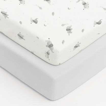 Cot Sheets - 120 x 60cm - 2 Pack