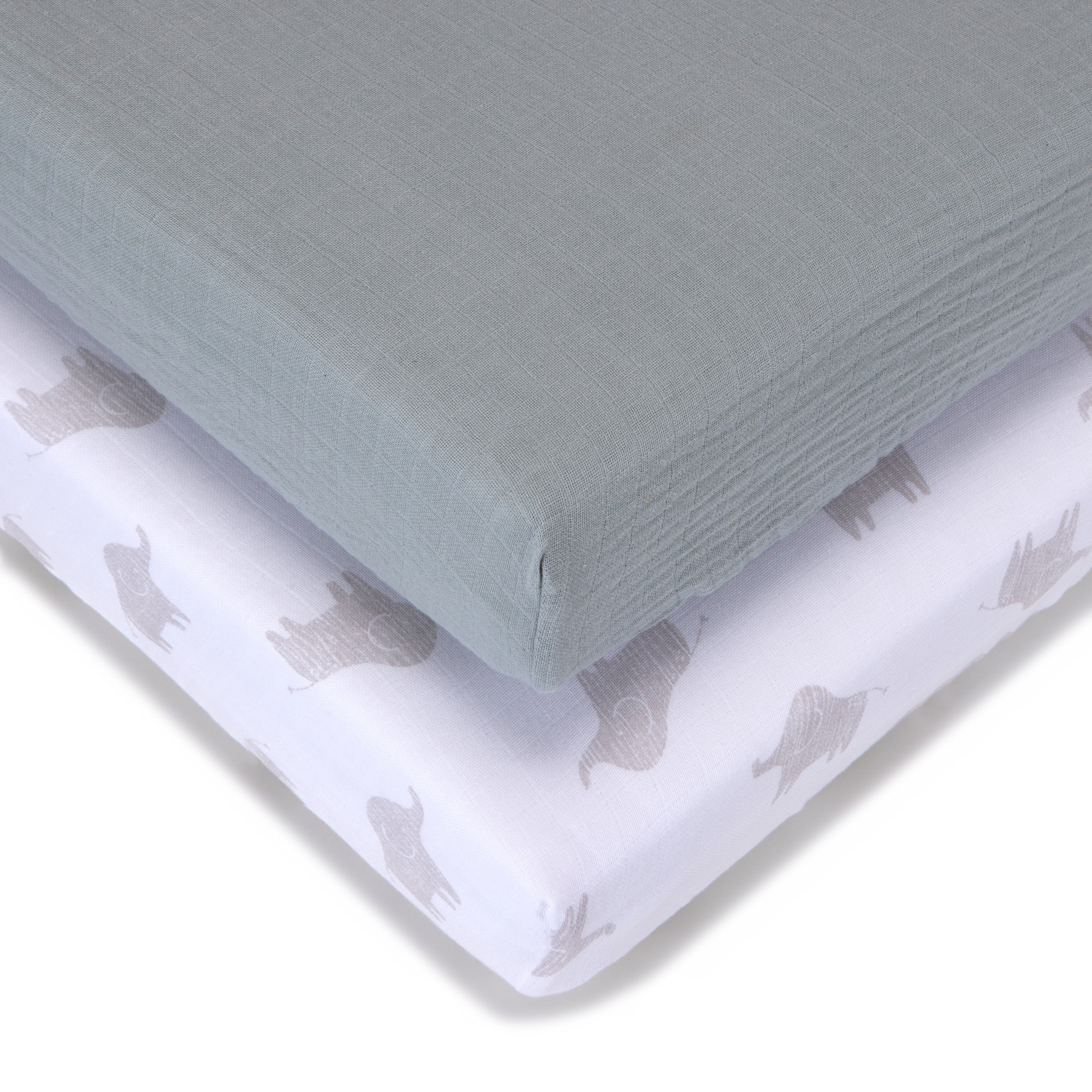 Crib Sheets - 45 x 90cm - 2 Pack